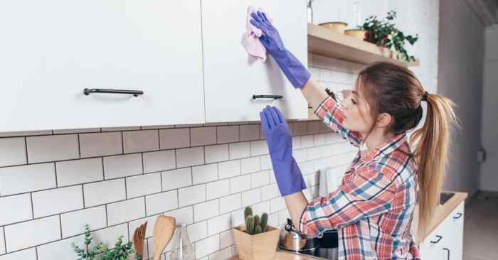 How to Clean Grease from Kitchen Cabinets - Craft Klatch